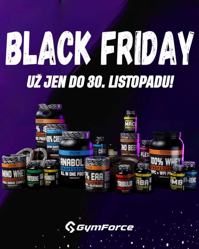 Poslední dva dny těch nejvýhodnějších nabídek! 👀 Black Friday na GymForce končí už v neděli 30. listopadu, tak nabíhej na...